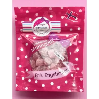 Sukkerfri Bringebær drops